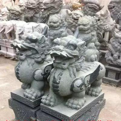 嘉祥文朔石业直销厂家定做石雕貔貅 青石动物神兽雕刻镇宅石雕貔貅各种石雕加工定制 价格面议图片_高清图_细节图